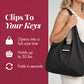 Tara - The Roomiest Fold-Away Gold Charm Tote